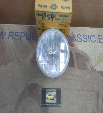 H254P3 OPTICA FARO IZQUIERDO LUZ LARGA H1 BMW 3 E30 83>, 6 E24 76>, 7 E23 77>, HELLA 1K3126046001-12152