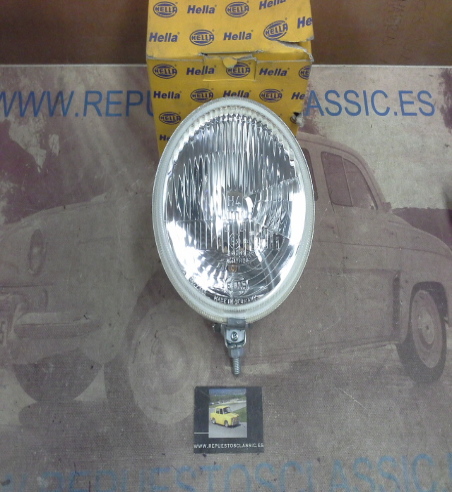 H257P3 FARO REDONDO UNIVERSAL H4 MONTAJE EXTERIOR SUJECION ESTRIBO 186mm, HELLA 1A7003099011-12119, CON LUZ POSICION