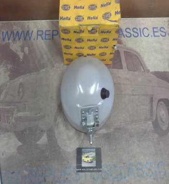 H257P3 FARO REDONDO UNIVERSAL H4 MONTAJE EXTERIOR SUJECION ESTRIBO 186mm, HELLA 1A7003099011-12119, CON LUZ POSICION