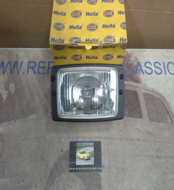 H260P3 OPTICA FARO PRINCIPAL UNIVERSAL H4 CON LUZ POSICION EMPOTRADO 148x84mm. HELLA 1AB006213011-12578 BISEL NEGRO