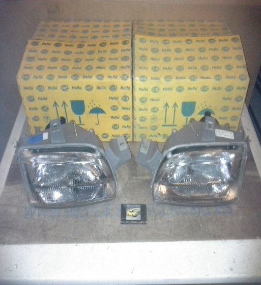 H292P3 JUEGO FAROS H4 FIAT PUNTO 93>99, HELLA 1AF006827171-1AF006827181, 12583-12584