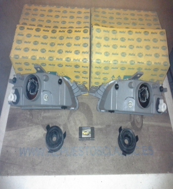 H292P3 JUEGO FAROS H4 FIAT PUNTO 93>99, HELLA 1AF006827171-1AF006827181, 12583-12584