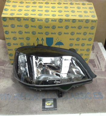 H318P4 FARO DERECHO BORDE NEGRO H7+HB3 OPEL ASTRA G 98>09 , HELLA 1EG007640401