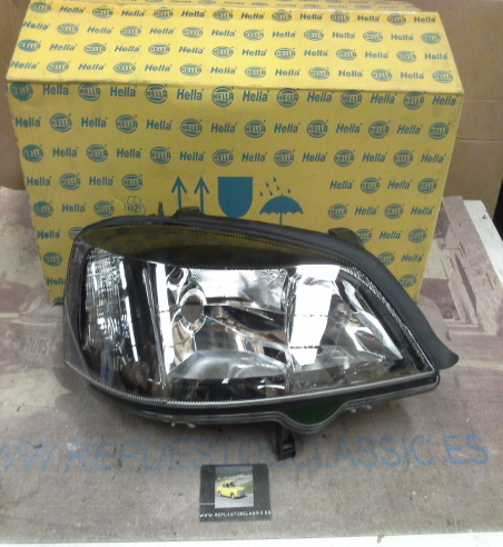H318P4 FARO DERECHO BORDE NEGRO H7+HB3 OPEL ASTRA G 98>09 , HELLA 1EG007640401
