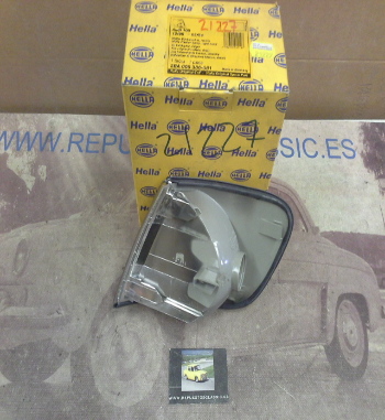 H432P4 PILOTO INTERMITENTE DELANTERO DERECHO BLANCO AUDI 100 90>94, HELLA 2BA006386081 (21227)