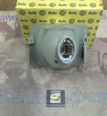 H493P5 FARO DERECHO H4 VOLKSWAGEN POLO 91> SIN SOPORTE, HELLA 1AE006319144 (12500)