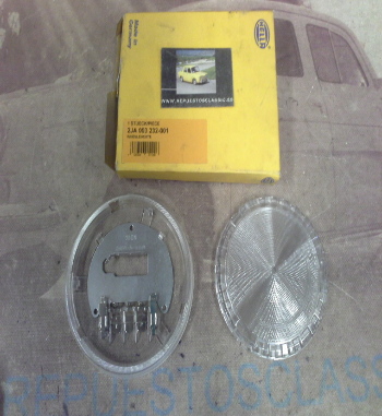 H514P5 PLAFON REDONDO LUZ INTERIOR CORTESIA CAMION AUTOBUS CARAVANA, HELLA 2JA003232001 - 22501 (145mm)