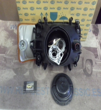 H521P6 FARO IZQUIERDO H4 CON PILOTO INTERMITENTE CAMION DAF 95 87>98, HELLA 1EG005480011 (12478)