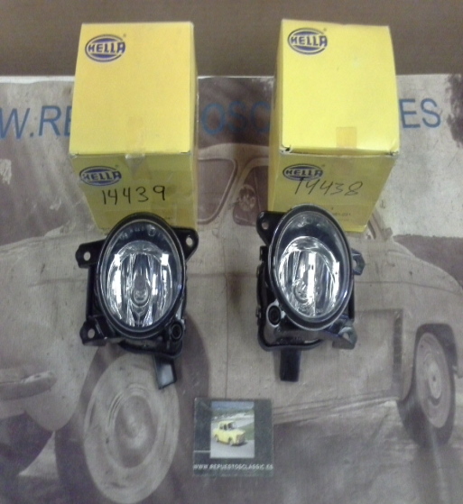 H532P6 JUEGO FAROS ANTINIEBLA VOLKSWAGEN POLO IV 99> (6N2), HELLA 1NA963981031-1NA963981041 (14438-14439)