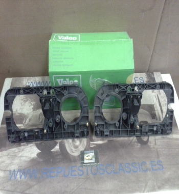 BI166 JUEGO CARCASAS SOPORTES FAROS RENAULT 9 / 11 -->87, CIBIE-VALEO 061909 - 061910
