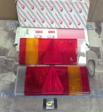 Pi659 Pi3 JUEGO TULIPAS VIGNAL PILOTOS TRASEROS PLATAFORMA, REMOLQUE Y SEMI-REMOLQUE  PLC7 TD REF. 067600-067610, VALEO 089284/5