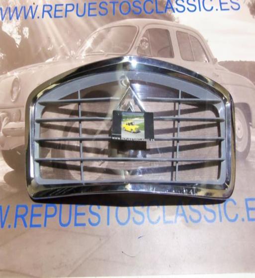 RJ212 P4 REJILLA CITROEN 2CV PLASTICO GRIS Y BORDE CROMO