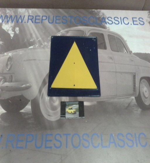 Pi664P2 CHAPA TRIANGULO SEÑALIZACION REMOLQUE CAMION CLASICO PEGASO BARREIROS DAF EBRO Y OTROS
