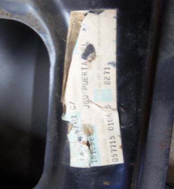 P3-17 PUERTA DERECHA FORD CAPRI MKII, MKIII REF 1618585 FORD ORIGINAL