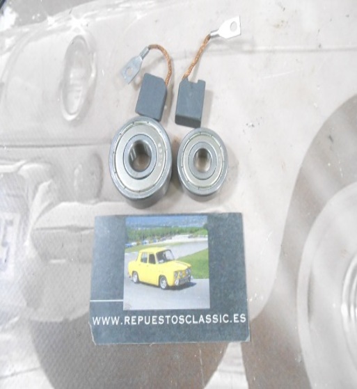 107-3* KIT REPARACIÓN BÁSICO DINAMO SEAT 600 DINAMO FEMSA "DNE 12-4, 6, 12" CON RODAMIENTOS
