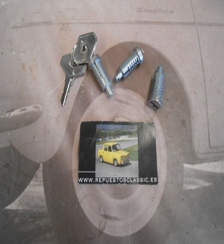 TVZH912442 JUEGO BOMBINES DE PUERTA RENAULT 4, 6, 12 PARA RENAULT 5 Y 7 SÓLO PRIMERA SERIE HASTA 1977