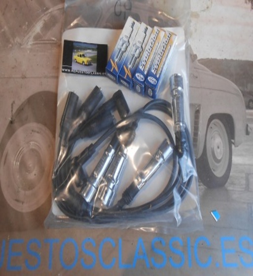 7LCR JUEGO CABLES BERU Y BUJIAS MAGNETI MARELLI VOLKSWAGEN GOLF GTI MKII, CORRADO 1.8 16V