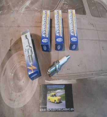 7LC JUEGO BUJIAS MAGNETI MARELLI FORD FIESTA XR2 MKII
