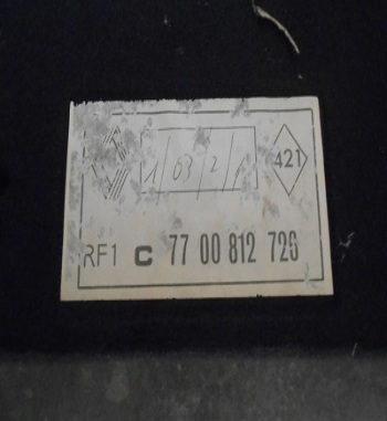 F1P1A01 BANDEJA TRASERA RENAULT EXPRESS ORIGINAL RENAULT 7700812726