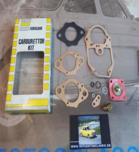 S1033 SUPER KIT REPARACION CARBURADOR SOLEX 32 DISA FIAT UNO 45,55, 128, PANDA 45, RITMO 60, 65