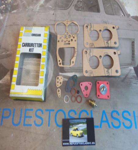 S1077 SUPER KIT REPARACION CARBURADOR SOLEX 32/35 TMIMA PEUGEOT 504 GL, GR 505 SR MOTOR 2.0