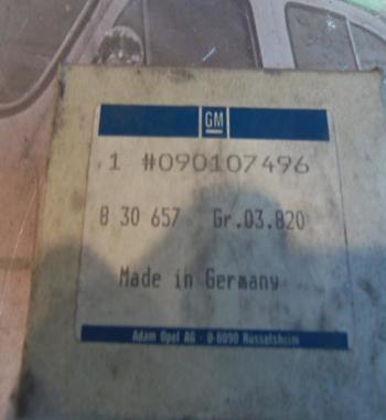 90107496 VALVULA TERMICA ORIGINAL OPEL ASCONA C, ASTRA F, KADETT E
