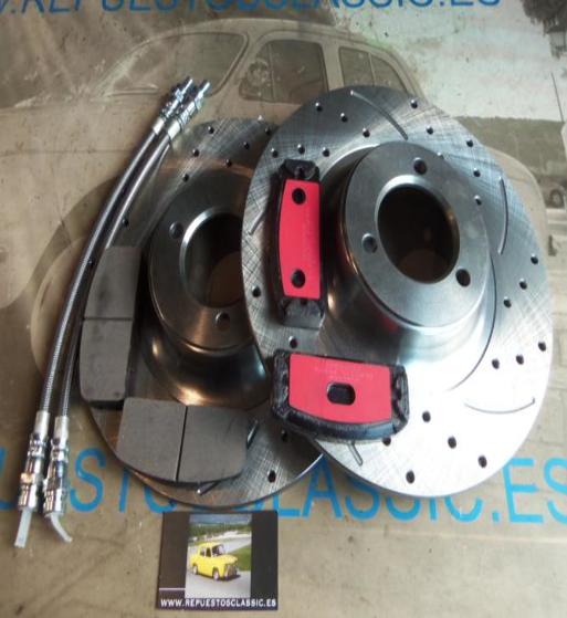 KTV142R8S KIT FRENOS DEPORTIVOS DELANTEROS RENAULT 8, 10 ALPINE A110