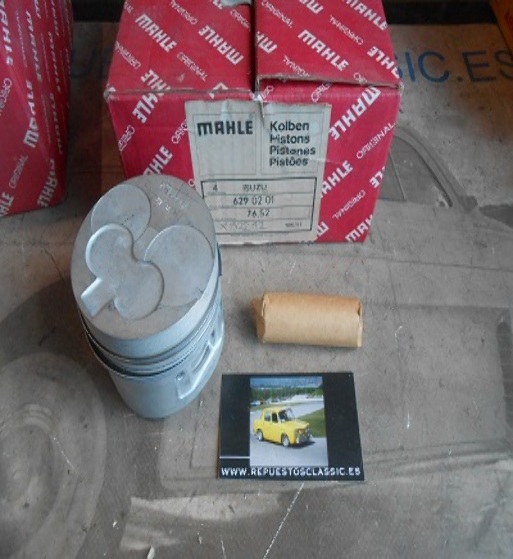 76 JUEGO PISTONES OPEL CORSA, ISUZU GEMINI 1,5 D, 1.5 TD MOTOR 4EC1, 4EC1T 76 mm SOBREMEDIDA +0'50 BULON 25 mm
