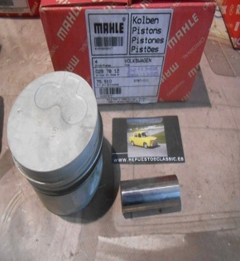 101 JUEGO PISTONES SEAT TERRA, VOLKSWAGEN POLO 1.3 DIESEL 75 m +0.50