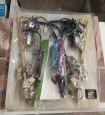 VN38 P4 JUEGO ELEVALUNAS ELECTRICOS VOLKSWAGEN SHARAN PUERTAS TRASERAS INCLUYE KIT DE INSTALACION COMPLETO