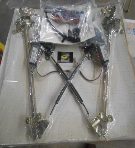 NS34 P6 JUEGO ELEVALUNAS ELECTRICOS NISSAN ALMERA (95-00) 3 PUERTAS INCLUYE KIT DE INSTALACION COMPLETO