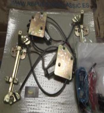 FD37P7 JUEGO ELEVALUNAS ELECTRICOS FORD MONDEO PUERTAS TRASERAS INCLUYE KIT DE INSTALACION COMPLETO