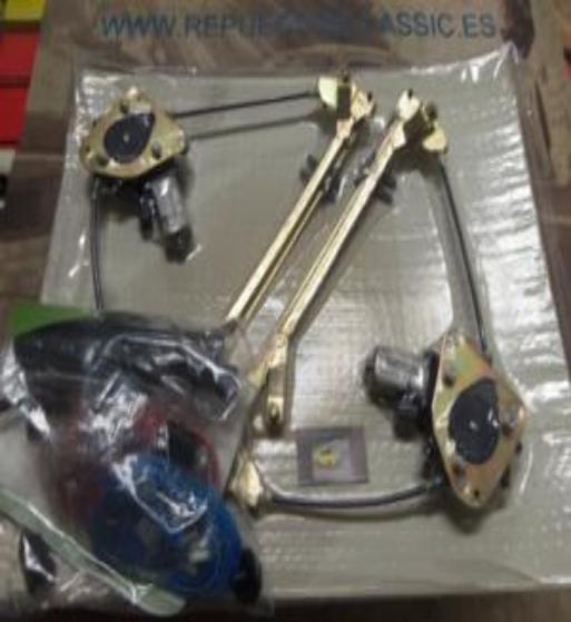 FA05P8 JUEGO ELEVALUNAS ELECTRICOS FIAT TIPO PUERTAS TRASERAS INCLUYE KIT DE INSTALACION COMPLETO