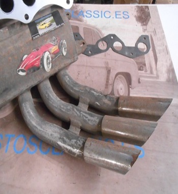 ESCAPE FRANCO CONTI COMPETICIÓN SIMCA 1000 COLECTOR 4-2 TRIPLE SALIDA MOTOR 349