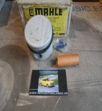 151 JUEGO PISTONES CON SEGMENTOS 65 +1 mm SEAT 850 COUPE, SPYDER, SPORT MAHLE