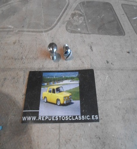 RR125 JUEGO 2 TORNILLOS DE SEGUROS DE VENTANILLA TRIANGULAR RENAULT 4CV ANTIGUO STOCK