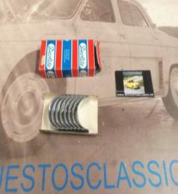 CAS129 JUEGO CASQUILLOS DE BIELA STD SEAT 124, 131, 132 MOTOR BIARBOL 2 AGUJEROS CENTRADOS