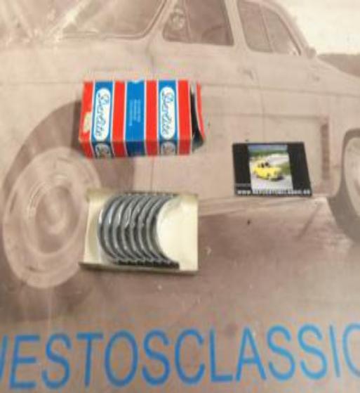 CAS129 JUEGO CASQUILLOS DE BIELA STD SEAT 124, 131, 132 MOTOR BIARBOL 2 AGUJEROS CENTRADOS