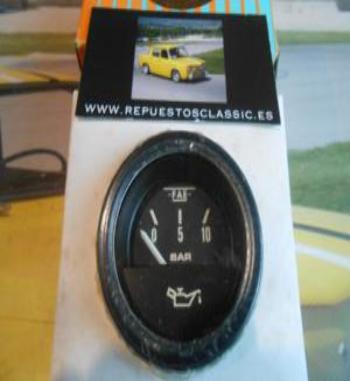 CK588 RELOJ REDONDO PRESION ACEITE FAE 9954 , 12v , 52mm , 10 BAR