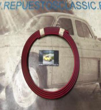 RJ274 MOLDURA ROJA PARAGOLPES DELANTERO FORD ESCORT 88
