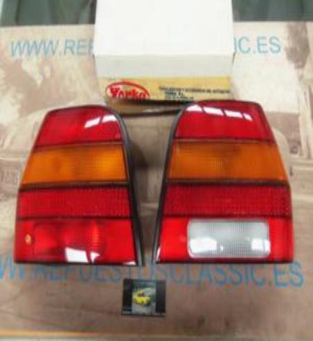 08906/907 PY1N2 JUEGO PILOTOS TRASEROS VOLKSWAGEN POLO COUPE MKII (10-90>9-94) CON PORTALAMPARAS
