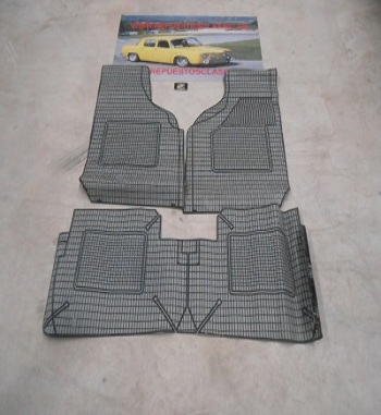 16 ALFOMBRAS SEAT RITMO, RONDA COLOR GRIS GOMA ANTIGUO STOCK
