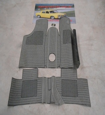 20 ALFOMBRAS FORD FIESTA MK1, MK2 COLOR GRIS GOMA ANTIGUO STOCK