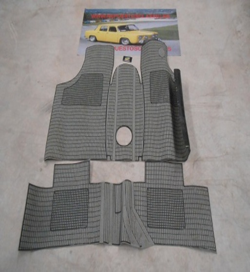 20 ALFOMBRAS FORD FIESTA MK1, MK2 COLOR GRIS GOMA ANTIGUO STOCK