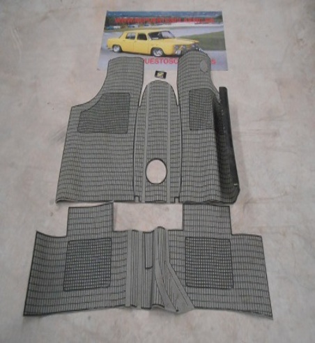 20 ALFOMBRAS FORD FIESTA MK1, MK2 COLOR GRIS GOMA ANTIGUO STOCK