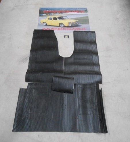 26 ALFOMBRAS RENAULT 4 COLOR NEGRO GOMA ANTIGUO STOCK