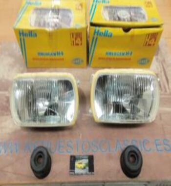 1AF908135004 PH4N2 JUEGO OPTICAS FAROS RENAULT 10 , 12 , 15 , 16 , AUSTIN VICTORIA , HELLA H4