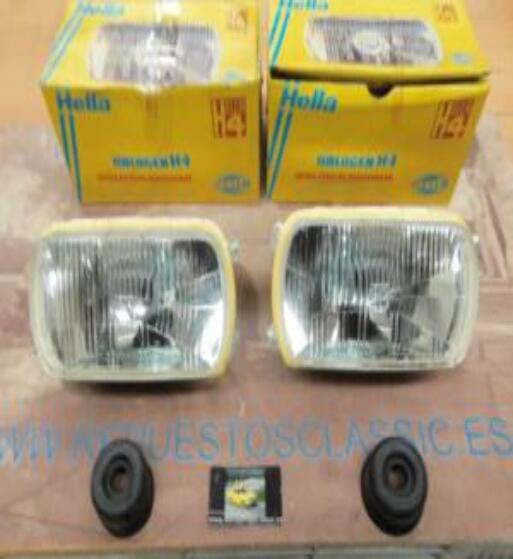 1AF908135004 PH4N2 JUEGO OPTICAS FAROS RENAULT 10 , 12 , 15 , 16 , AUSTIN VICTORIA , HELLA H4