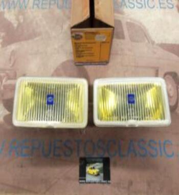 1ND124908011 PH4N2 JUEGO OPTICAS FAROS ANTINIEBLA AMARILLO COMET 550 195x95mm H3, HELLA (14182)