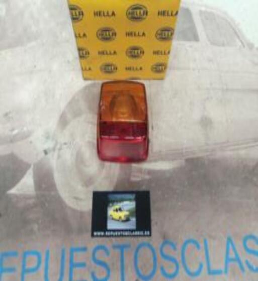 2SY003014121 PH4N2 PILOTO CUADRADO TRASERO CAMION, REMOLQUE, TRACTOR, CARAVANA ROJO/AMBAR CON LUZ MATRICULA HELLA
